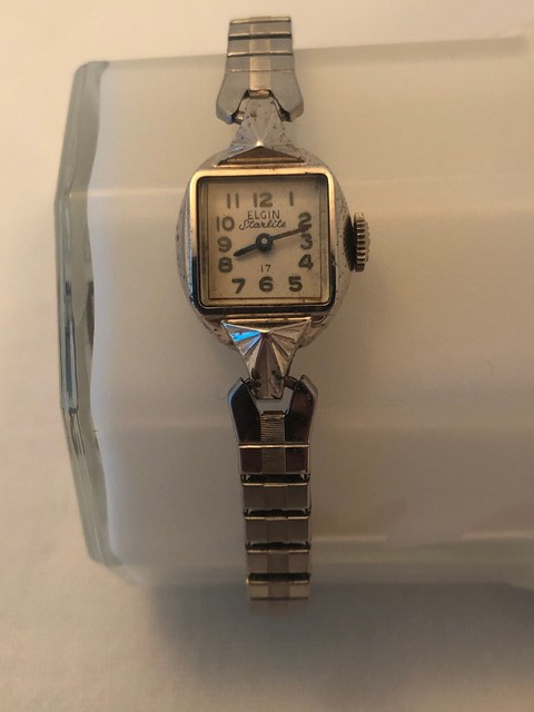 Elgin Starlite 17 Jewels Ladies Vintage Wind Up Watch with a Stretch Band | eBay
