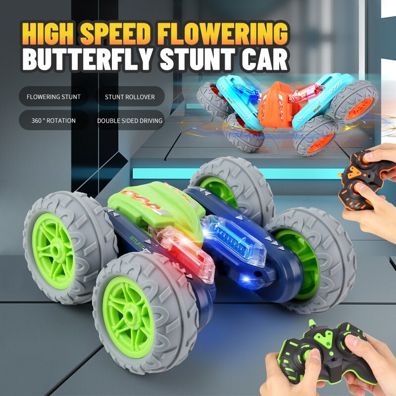 Double Sided Roll Stunt RC Car Off-Road High Speed Racing Remote Control Car
