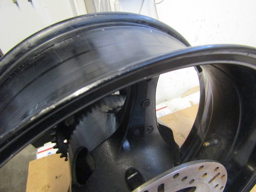 07 08 SUZUKI GSXR 1000 GSXR1000 FRONT REAR WHEEL GSX-R 1000 REAR RIM ROTOR - Picture 17 of 17