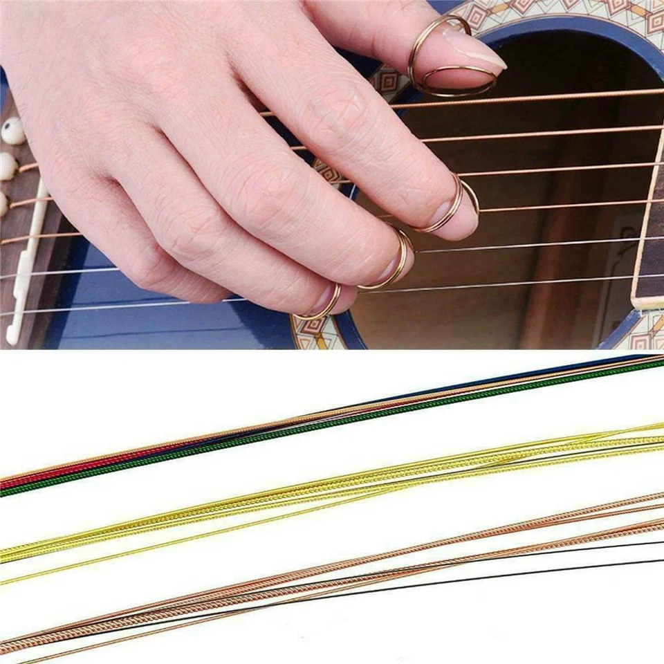 6*/Set Acoustic Guitar Strings Set Phosphor Bronze & Steel Strings Tool Kits UK - Image 4 of 4