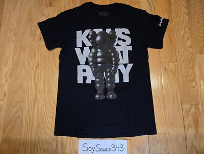 KAWS WHAT PARTY BROOKLYN MUSEUM 2021 CHUM TEE SHIRT BLACK WHITE SIZE SMALL