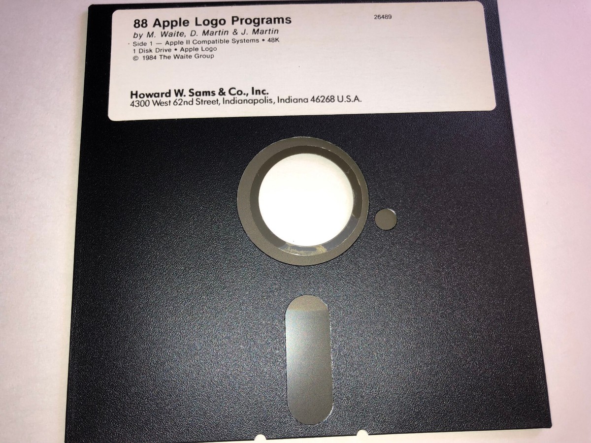Vintage 88 Apple LOGO Programs Very Rare Apple II Computer