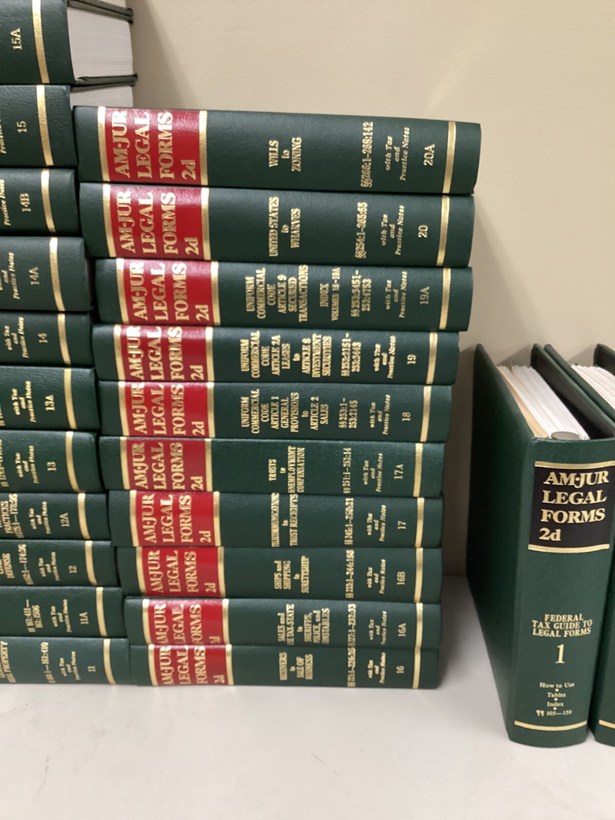 American Jurisprudence Legal Forms 2d Vol. 120 42 Books Hardcover + 2