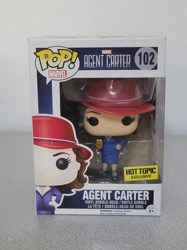 Funko Pop 102 Agent Carter Marvel Hot Topic Exclusive  Vinyl Bobblehead