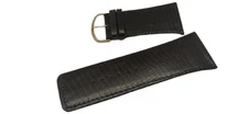 36mm Black Calfskin Watch Strap