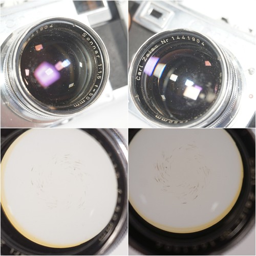 Vintage Contax IIa Zeiss Ikon Camera Carl Zeiss Sonnar 1:1.5 F=50Mm SW-THV - Picture 6 of 12