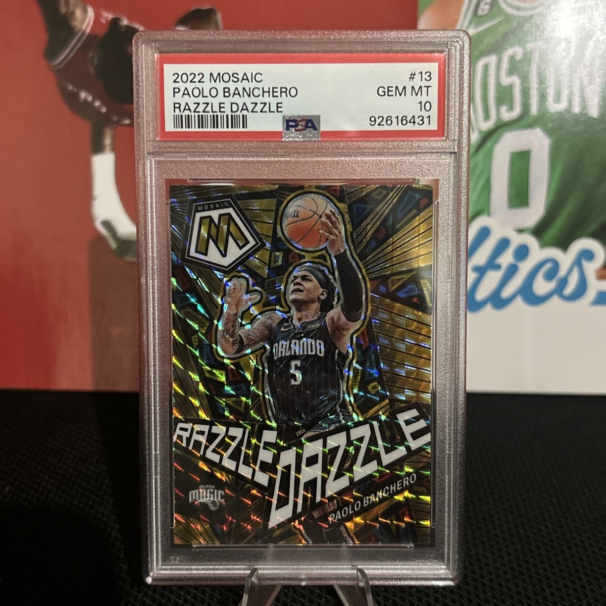 2022 Panini Mosaic Razzle Dazzle Prizm Rookie PAOLO BANCHERO PSA