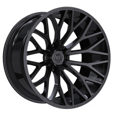 1 Tis 20x12 8x180 -44 566b Gloss Black Painted Lip Logo Wheel Rim