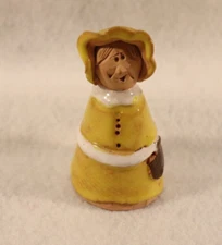 VTG GILL TILLEY GOING SHOPPING CANDLE SNUFFER POTTERY OF WALES 1970-79 POTTERY