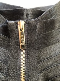 Bordelle Lingerie Suspener Skirt Corset Cincher Waspie Girdle Gold Lace Vintage