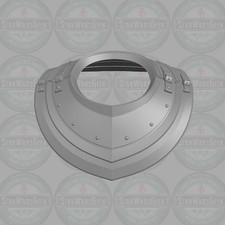 Plate neck armor custom piece for 1:18 1:12 1...