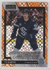 2023-24 O-Pee-Chee Platinum Orange Checkers 24/25 Tye Kartye #217 Rookie RC