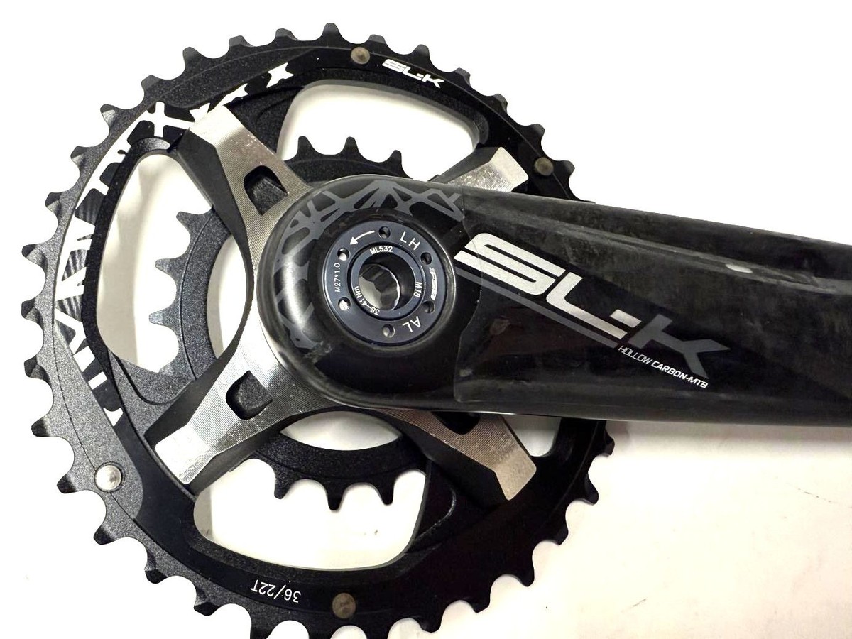 ★軽量 FSA SL-K LIGHT 2×10/11s 170mm 52/36T FSA SL-K Light Carbon 10 Speed Crankset - Black (CK-OS8684