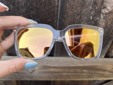 Michael Kors Ladies' Sunglasses - Rose Gold Mirror Polarized Lenses NEW w/Case
