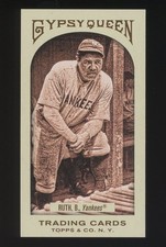 Babe Ruth 2011 Topps Gypsy Queen Mini Sepia #65 New York Yankees #/99