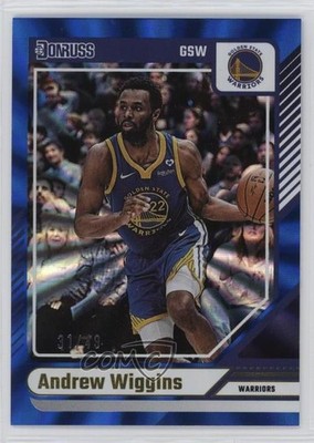 2024-25 Panini Donruss Holo Blue Laser 31/49 Andrew Wiggins #169 e3p