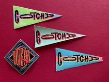 1980's to 1990's - Surf Wear - Gotcha Tag / Sticker - Lot of 4