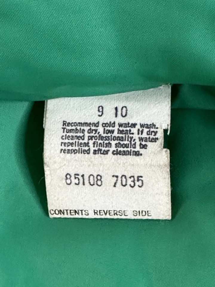 Traje de esquí Levi’s vintage años 70 verde acolchado mono y chaqueta conjunto retro babero de nieve Foto 4 de 4