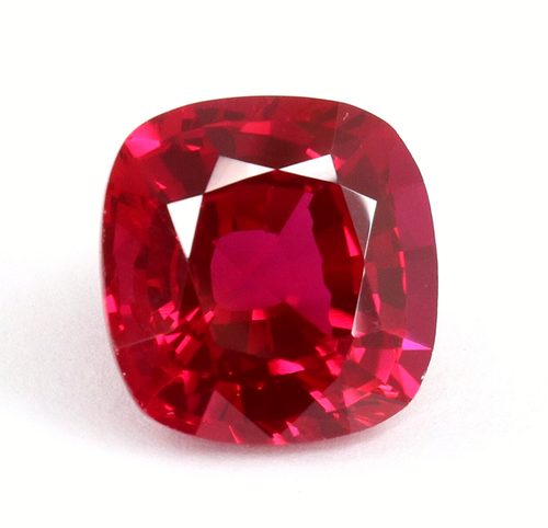 AAA Natural Flawless Red Mozambique Ruby Loose Cushion Gemstone Cut 11x10 MM - Picture 2 of 8