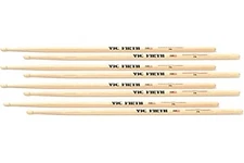 Vic Firth American Classic 7A Drumsticks Value Pack 4 Pairs Wood Tip 15.5 Inch