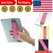Double Layer Elastic Hand Strap Holder for 11-inch iPad Pro & Galaxy Tab - Red