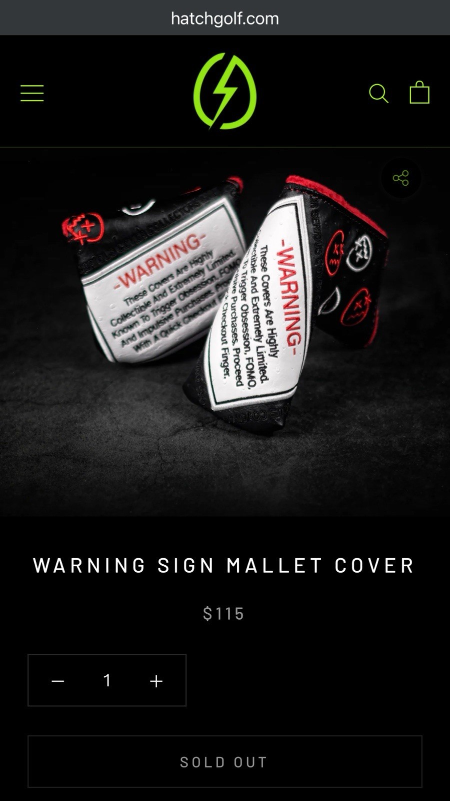 Hatch Golf Mallet Putter Cover - Thumbnail 3