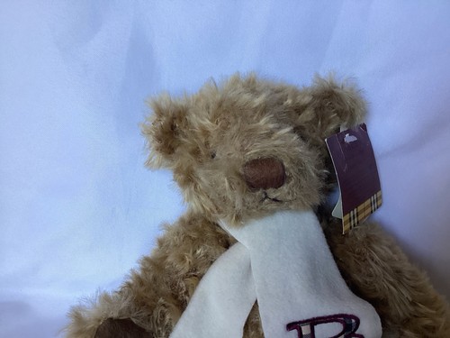 Burberry Fragrance Thomas Bear W/Logo Scarf & Tags 11” - Picture 3 of 11