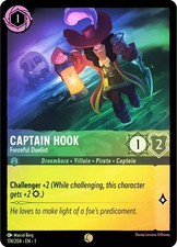 Lorcana FOIL Captain Hook - Forceful Duelist - The First Chapter 174