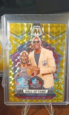 2024 Panini Mosaic - Hall of Fame Terrell Owens #295 Reactive Yellow Mosaic 