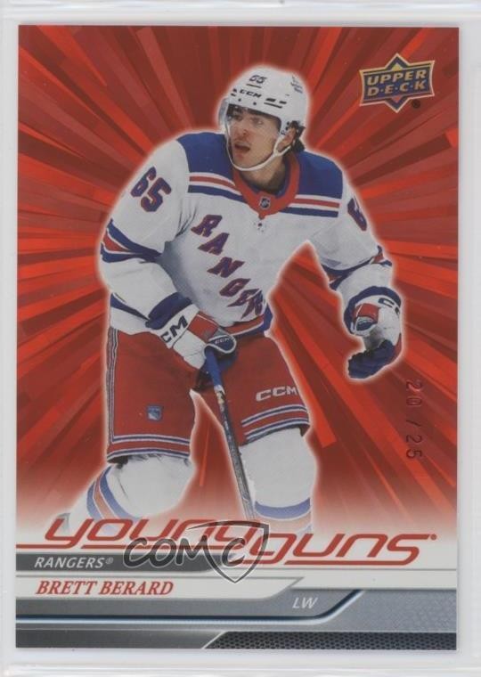 2024 UD Extended Series Young Guns Outburst Red /25 Brett Berard #705 Rookie