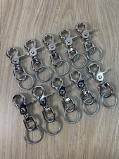 Lot of 10 Lobster Clasps Swivel Eye Snap Hook Keychains Bag Trigger Clips