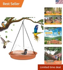 Elegant Hanging Bird Bath  Feeder - Durable Garden Decoration for Birdwatching