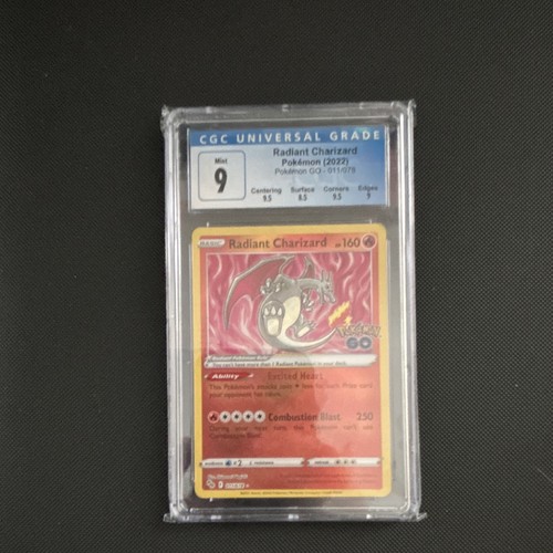 Radiant Charizard graded CGC 9 for sale on eBay