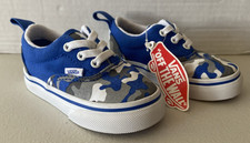 Toddler / Baby Vans Primary Camo Era Shoes Blue Size 5 New no box