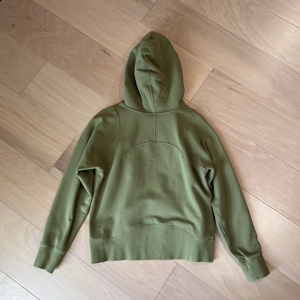 Sudadera con capucha verde manga larga Lululemon Loungeful para mujer 6 Foto 2 de 4