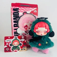 POP MART SKULLPANDA Winter Symphony Plush Dolls Partita Open Box in Sealed Bag