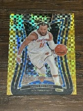 2024-25 Panini Select Jalen Brunson Mezzanine Level Gold Prizm 10/10=1/1 MVP
