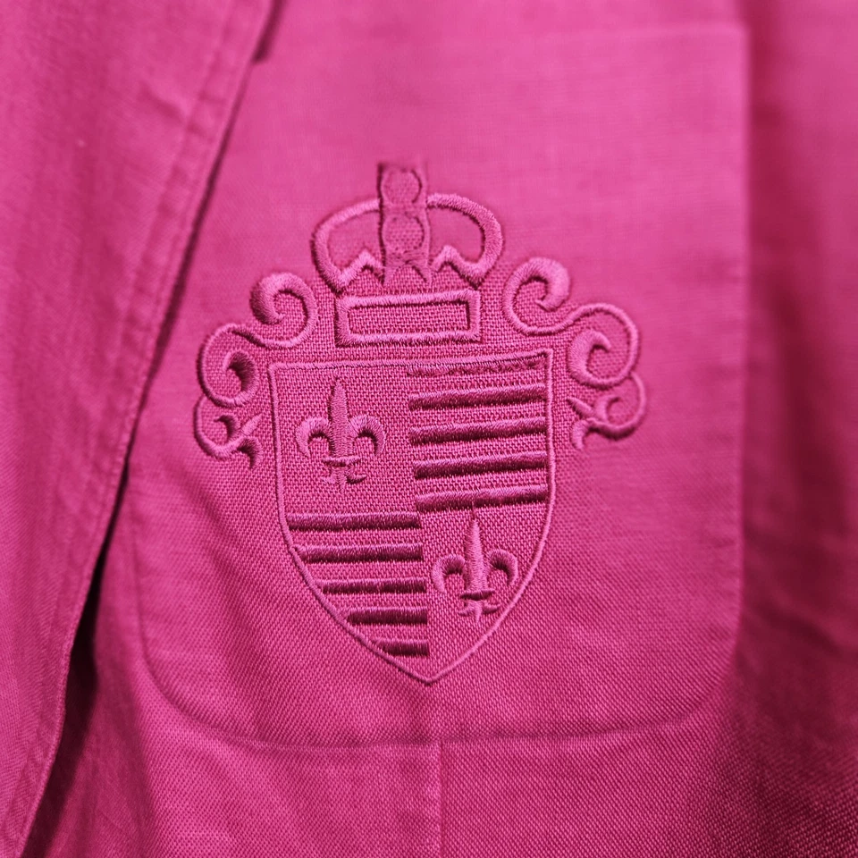 Blazer para mujer Valerie Stevens talla 14 rosa chaqueta blazer 100 % lino Foto 3 de 4