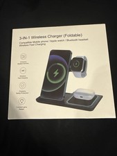 3 In 1 Foldable Wireless Charger Fast Charging Station For Samsung And Iphone