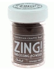 Zing Opaque Finish Chestnut Embossing Powder