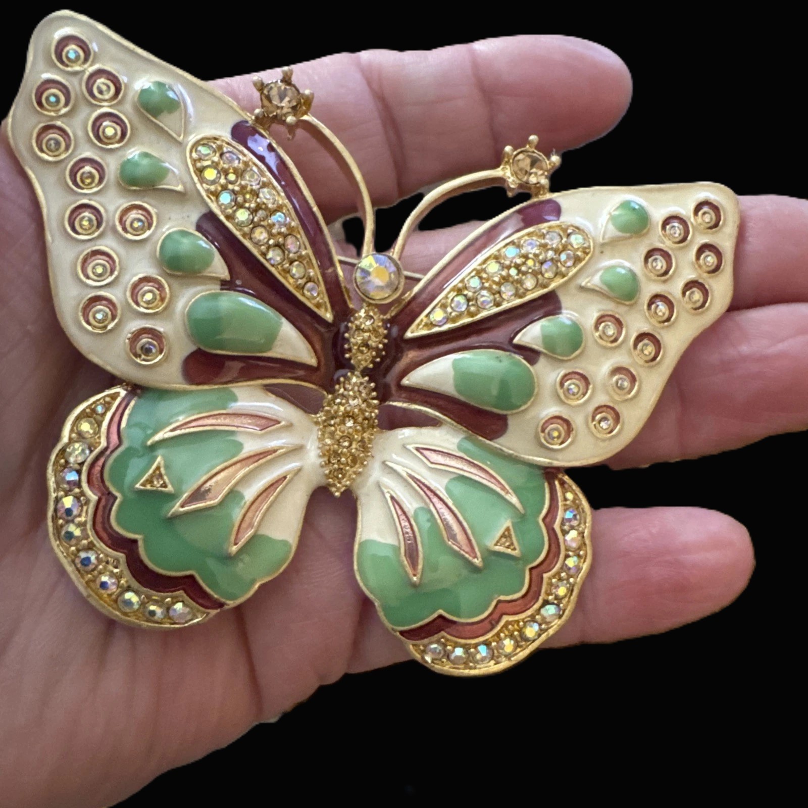 KJL KENNETH J. LANE Large Enamel and Diamante Cry… - image 7