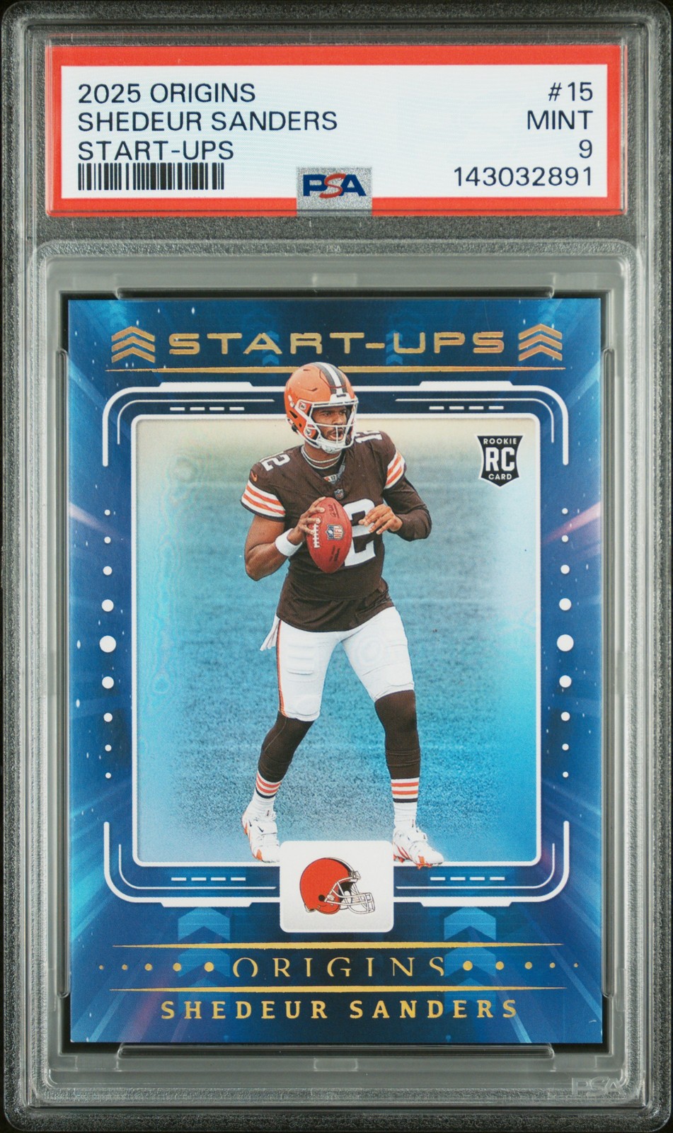 Shedeur Sanders Panini Origins Start-Ups #15 Base