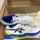 New ASICS Men’s Gel-Dedicate 8 Pickleball White Black Blue  Size 11