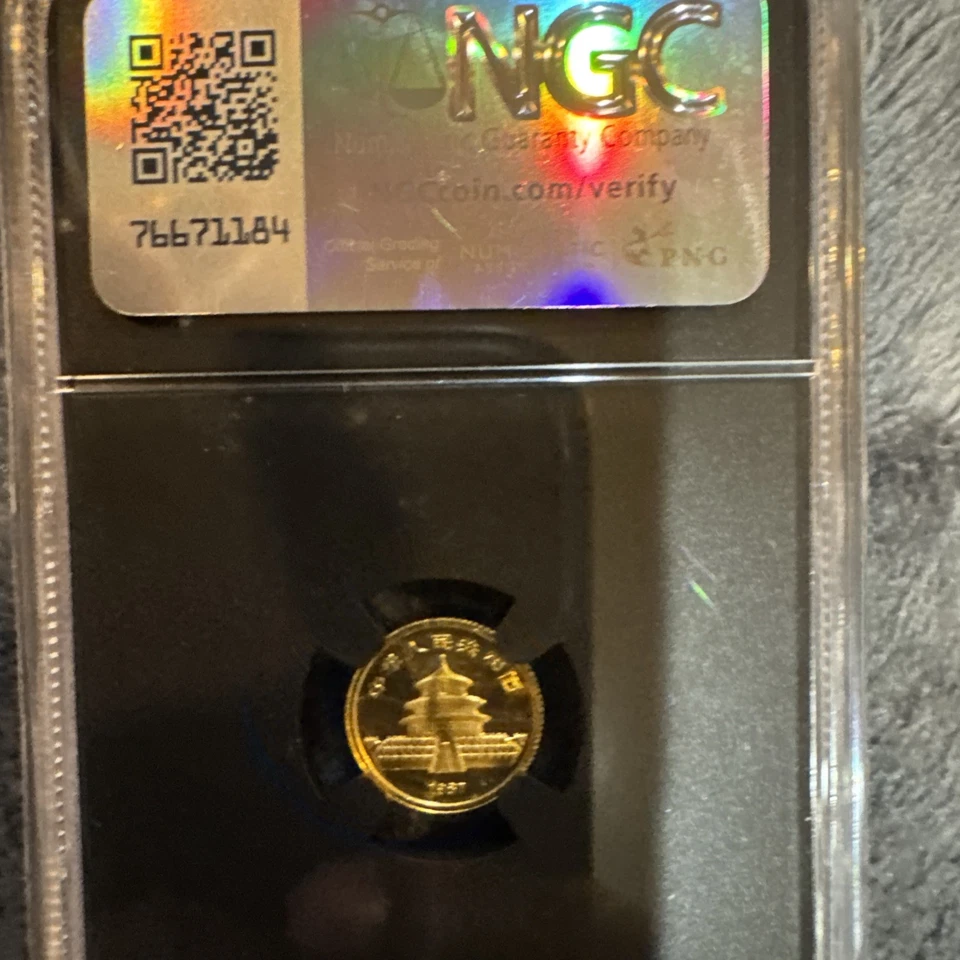 1987 China G5Y Panda Gold Coin MS 69 NGC UnVaulted - Image 3 of 4
