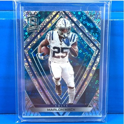 MARLON MACK 2020 Panini Spectra #78 NEON BLUE /60 SP Parallel Colts Broncos