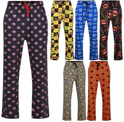 EX UK STORE® Mens Pyjama Bottoms Character Novelty Print S to 3XL PJ Lounge Sleep Night Wear