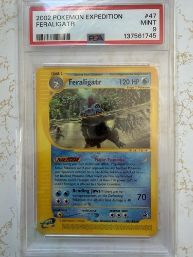 Feraligatr graded PSA 9 for sale on eBay