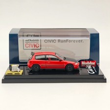Hobby Japan 1:64 EG6 Customized Version with Engine Display Car Model Red