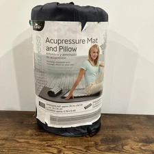 Crane Acupressure Mat And Pillow Massage Relaxation Portable Gray