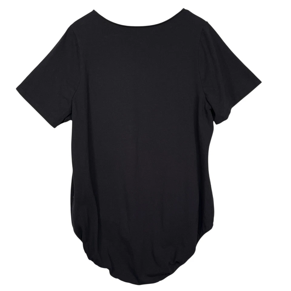 Body Lane Bryant para mujer Top negro manga corta talla grande 26/28 Foto 2 de 4